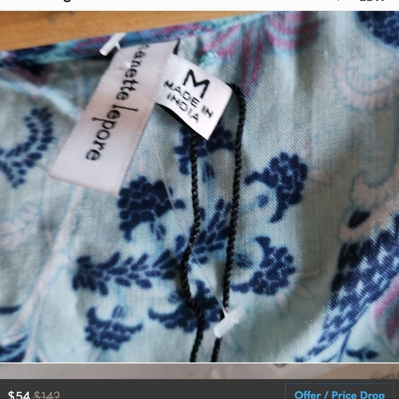 Nanette Lepore Tie Front Short Sleeves Swim Romper Size Medium - Picture 6 of 7